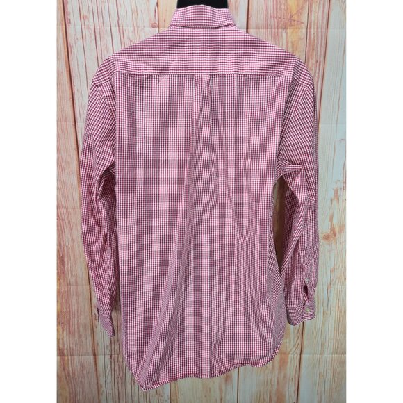 Vineyard Vines Mens Red Check Tucker Shirt Medium - Picture 2 of 7